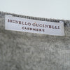 Secondhand Brunello Cucinelli Grey Cashmere V-Neck Sweater