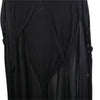 second hand Moschino Cheap & Chic Vintage Black Rayon Draped Knot Maxi Skirt