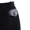 second hand Giorgio Armani Black Tailored Trousers with Leather Details