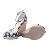 Secondhand Miu Miu Polka-Dot Canvas Espadrille Wedges - ’10s