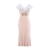 Secondhand Blumarine Sheer Silk Slip Dress With Floral Appliqué - '90s