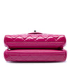 Chanel Medium CC Quilted Patent Double Compartment Flap Secondhand
