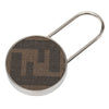 Fendi Silver Plated and Coated Canvas Zucca Key Ring Secondhand