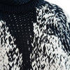 Secondhand Brunello Cucinelli black & white sequin knit sweater - '10s