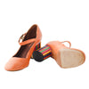 second hand Missoni Orange Upper And A Distinctive Multicolor Striped Block Heel