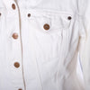 Secondhand Jean Paul Gaultier Junior Vintage White Denim Hourglass Jacket - '90s
