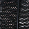 Secondhand Marco de Vincenzo Black Crystal-Embellished Mesh Bomber - '10s