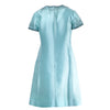 Secondhand Jean Lutece Couture-Style Silk Dress In Sage Green With Intricate Beaded Embellishments-'60s