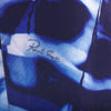 Secondhand Roberto Cavalli blue abstract print fitted dress