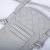 Secondhand Bottega Veneta Intrecciato Grey Leather Phone Pouch with Adjustable Strap - '20s