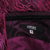 Secondhand Versace Jeans Couture Feather-Effect Strapless Dress - ’00s