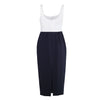 Secondhand Moschino Couture Two-Tone Dress with Bow Accent -'90s