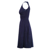 Secondhand Prada Navy Sleeveless Pleated A-Line Dress