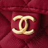 Secondhand Chanel Mini Timeless Mini Shoulder Bag In Red Quilted Leather - '90s