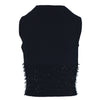 Secondhand Gianni Versace Black Sleeveless Embellished Knit Top - '90s