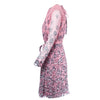 Secondhand Prada Floral Long Sleeve Dress in Pink-'10s
