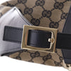 Secondhand Gucci Vintage GG Canvas Hobo Bag with Leather Trim – '00s