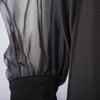 Secondhand Stephan Janson Grey Sheer Viscose Silk Cape Dress - '10s