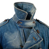 Secondhand Junya Watanabe Comme des Garçons Blue Stone Washed Denim Trench Coat - '00s