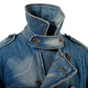 Secondhand Junya Watanabe Comme des Garçons Blue Stone Washed Denim Trench Coat - '00s