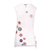 Secondhand Dolce & Gabbana Y2K Sheer Mesh Floral Appliqué Top - '00s