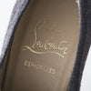 Secondhand Christian Louboutin canvas wedge espadrille sandals - '10s