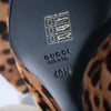 Secondhand Gucci Two-Tone Leopard Print Pony Hair Wedge Pumps - '00s