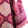 second hand Zimmermann Lola Hooded Fringed Intarsia Cotton-Terry Kaftan