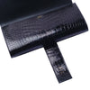 Secondhand Hermès 2017 Shiny Mississippi Alligator Medor 23 Clutch - '10s