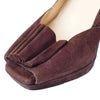 Secondhand Prada Suede Ruffle Embellishment Pumps - '00s