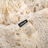 Secondhand D&G Ivory Crochet Lace Fringe Maxi Cardigan