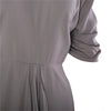 second hand Prada Grey Ruched Sleeve Draped Midi Dress