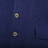 Secondhand Comme des Garçons Blue Navy Perforated Blazer - '00s