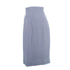 Secondhand Gucci Vintage Navy & White Micro-Check High-Waist Midi Skirt - '90s