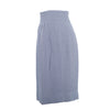 Secondhand Gucci Vintage Navy & White Micro-Check High-Waist Midi Skirt - '90s