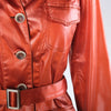 Second Hand Lawrence Steele Orange Satin Belted Safari Jacket