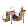 second hand Fendi Leather Peep Toe Slingback Sandals