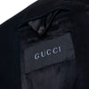 Secondhand Gucci Runway Long Wool Coat Midnight Blue