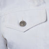 Secondhand Gucci by Tom Ford White Denim and Lamb Fur Jacket - '00s