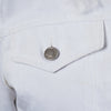 Secondhand Gucci by Tom Ford White Denim and Lamb Fur Jacket - '00s