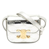 Celine Mini Triomphe Metallic Calfskin Claude Crossbody Secondhand
