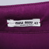 second hand Miu Miu Purple Silk Dress -