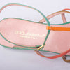 second hand Dolce & Gabbana Multicolor Strap Sandals with Low Kitten Heel - '10s