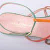 Secondhand Dolce & Gabbana Multicolor Strap Sandals with Low Kitten Heel - '10s