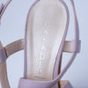 Secondhand Casadei Lavender Leather Platform Sandals with Sculpted Wooden Heel - '10s