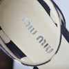 Secondhand Miu Miu Polka-Dot Canvas Espadrille Wedges - ’10s