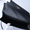 Secondhand Hermès Kelly Dépêches 25 Noir Galop d’Hermès Palladium Hardware - '20s