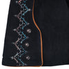 Secondhand Patricia Wolf Embellished Suede Western Jacket in Black - '90s