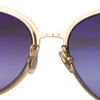 Secondhand Cartier Metal Pearl Cat Eye Sunglasses Black Silver -'10s