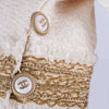 Chanel Short Sleeve Ivory Jacket With Silk Lining - '00s
